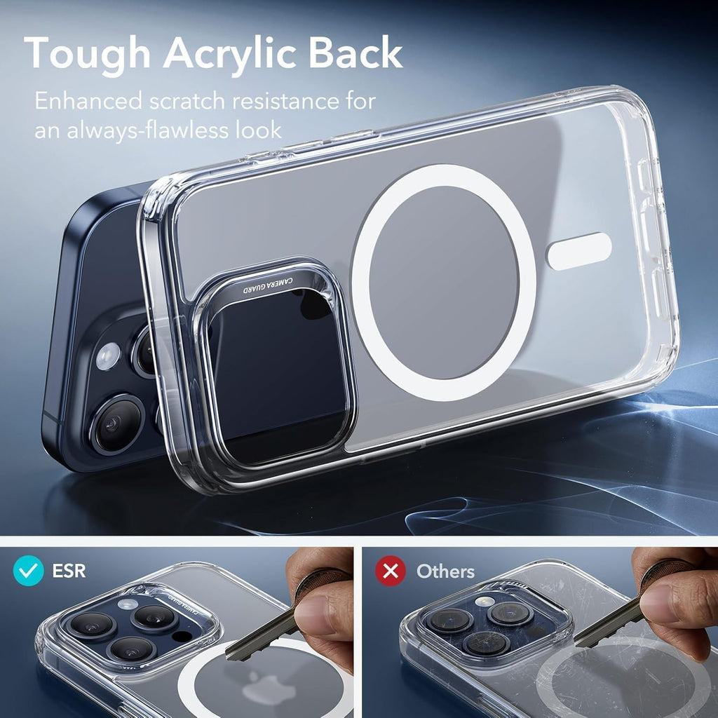 Funda Magsafe para Iphone 15 Pro Max con grado de proteccion Militar Translucida.