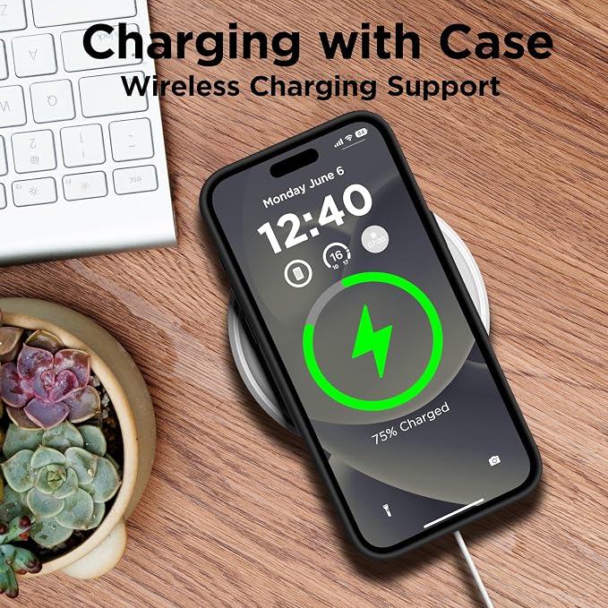 Funda Magsafe para Iphone 15 Pro con grado de proteccion Militar Silicon.