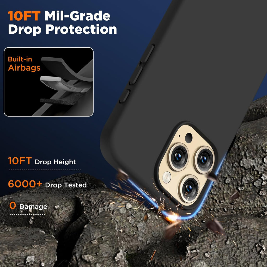 Funda Magsafe para Iphone 15 Pro con grado de proteccion Militar Silicon.