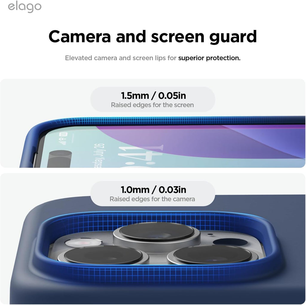 Funda Magsafe para Iphone 16 Pro Max Silicon, con Grado de Proteccion Militar