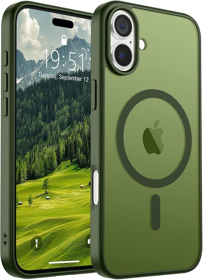 Case de para Iphone 16 MagSafe con grado de proteccion militar Translucida