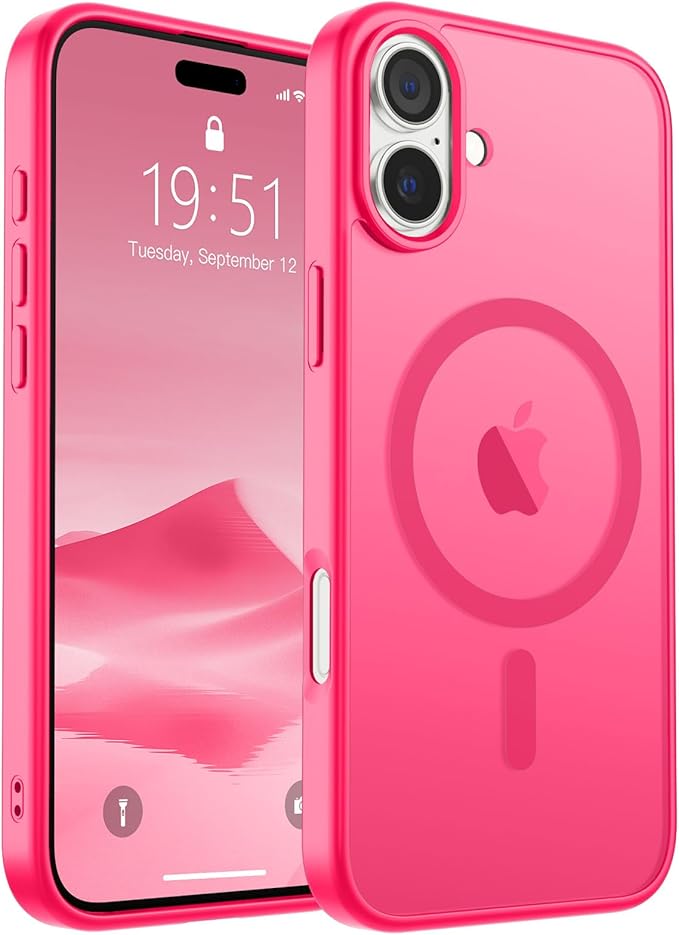 Case de para Iphone 16 MagSafe con grado de proteccion militar Translucida