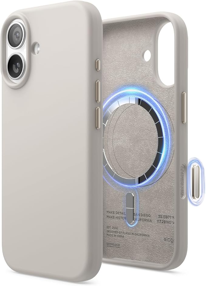 Case de Silicon para Iphone 17 MagSafe con grado de proteccion militar Silicon