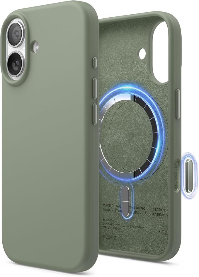 Case de Silicon para Iphone 17 MagSafe con grado de proteccion militar Silicon