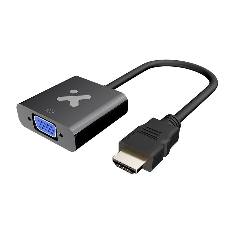 Adaptador de video HDMI macho a VGA hembra 384 xtech