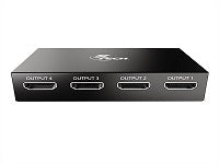 Multiplicador HDMI® de 4 puertos con alimentación de corriente  Xtech 420