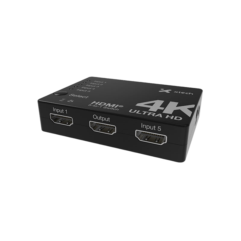 Switch HDMI de 5 puertos Xtech 430