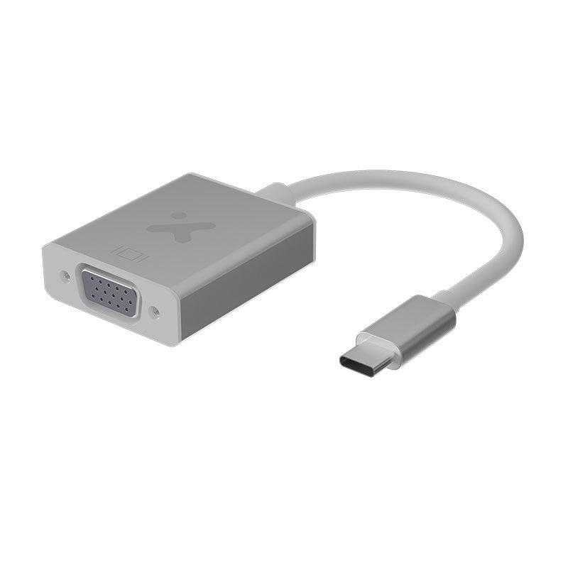 Adaptador con conector USB Tipo-C macho a VGA hembra Xtech 552