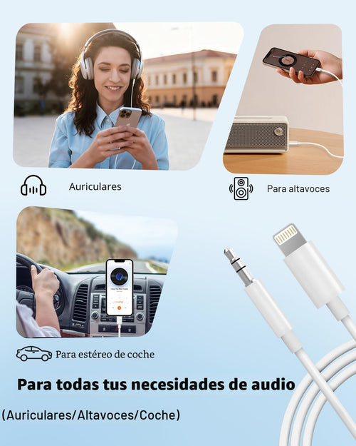 Adaptador Best Lightning A Auxiliar Stero