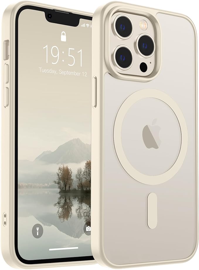 Funda Magsafe para Iphone 13 Pro Con Grado de Proteccion Militar -Translucida