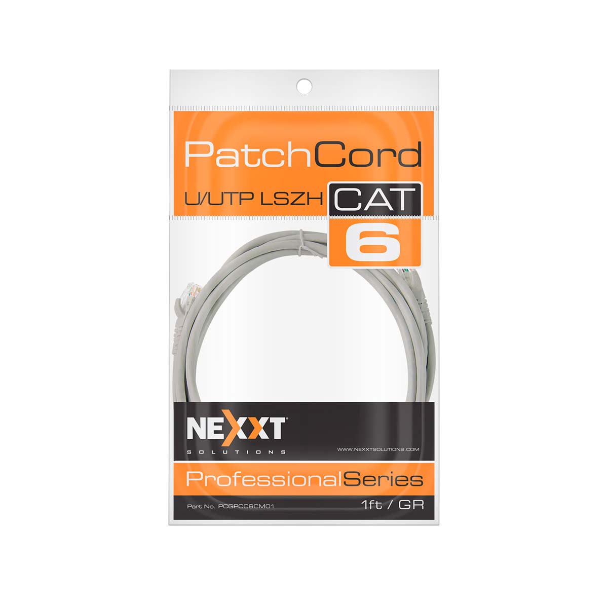 Cable De Red Nexxt Professional Series Cat6 M Ab361Nxt12 7Pies Blanco
