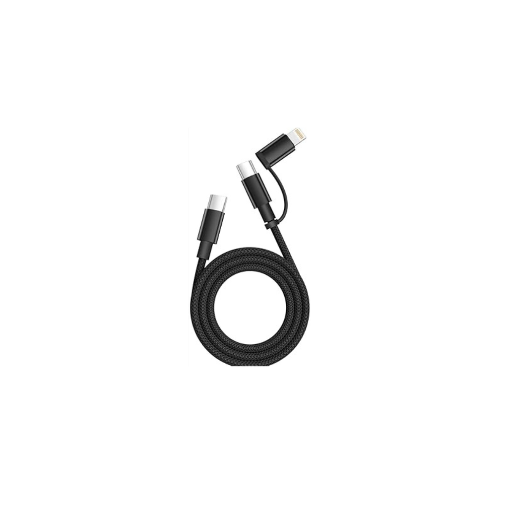 Cable Usb C 2 En 1 Idison Usb C A Usb C Lightning De 60 W 4 Pies
