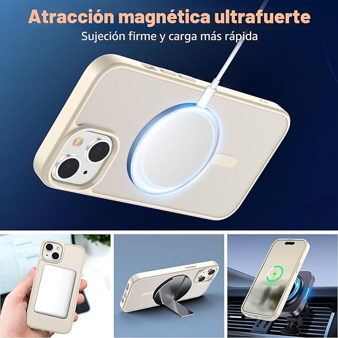 Case para Iphone 15 MagSafe con grado de proteccion militar