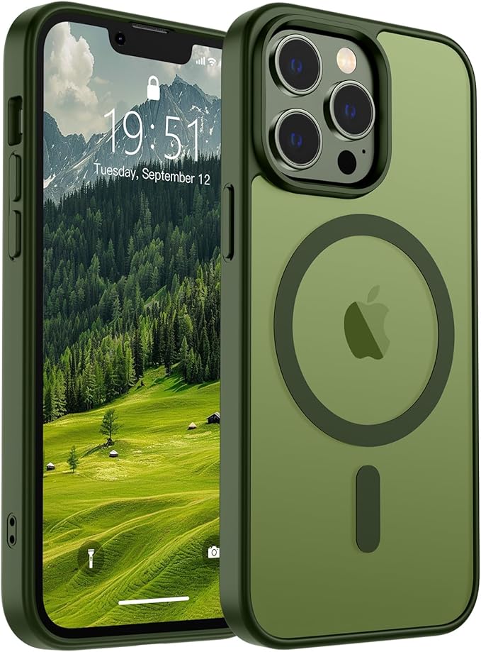 Funda Magsafe para Iphone 13 Pro Con Grado de Proteccion Militar -Translucida