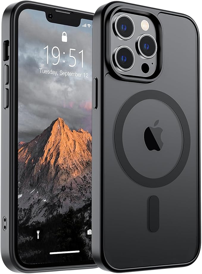 Funda Magsafe para Iphone 13 Pro Con Grado de Proteccion Militar -Translucida