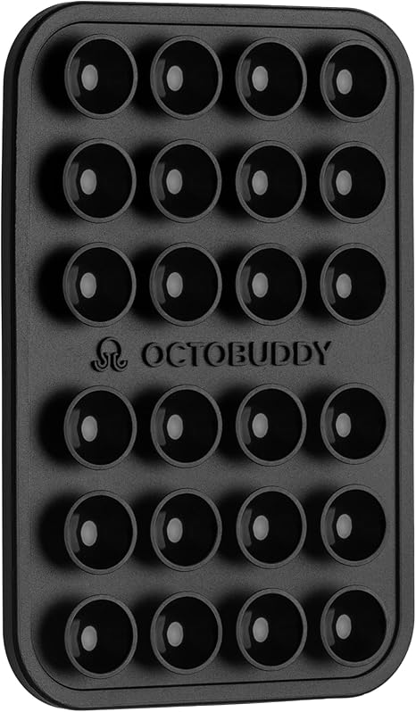 OCTOBUDDY Classic - Funda adhesiva de silicona con ventosa para teléfono Soporte Adhesivo