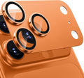 WSKEN Protector de lente de cámara para iPhone 17 Pro Max (Grado Militar Inastillable) Protector de pantalla de Cámara de Vidrio Templado con aleación de aluminio metálico