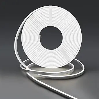 Tira De Luz De Neón Blanca Fría De 16.4 Pies Led Flexibles E Impermeables Mmeevt