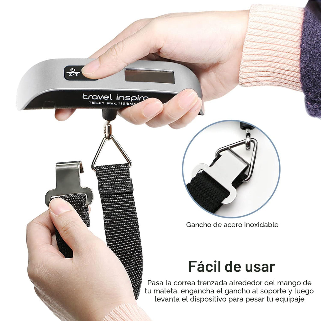 Báscula Para Equipaje Con Pantalla Led