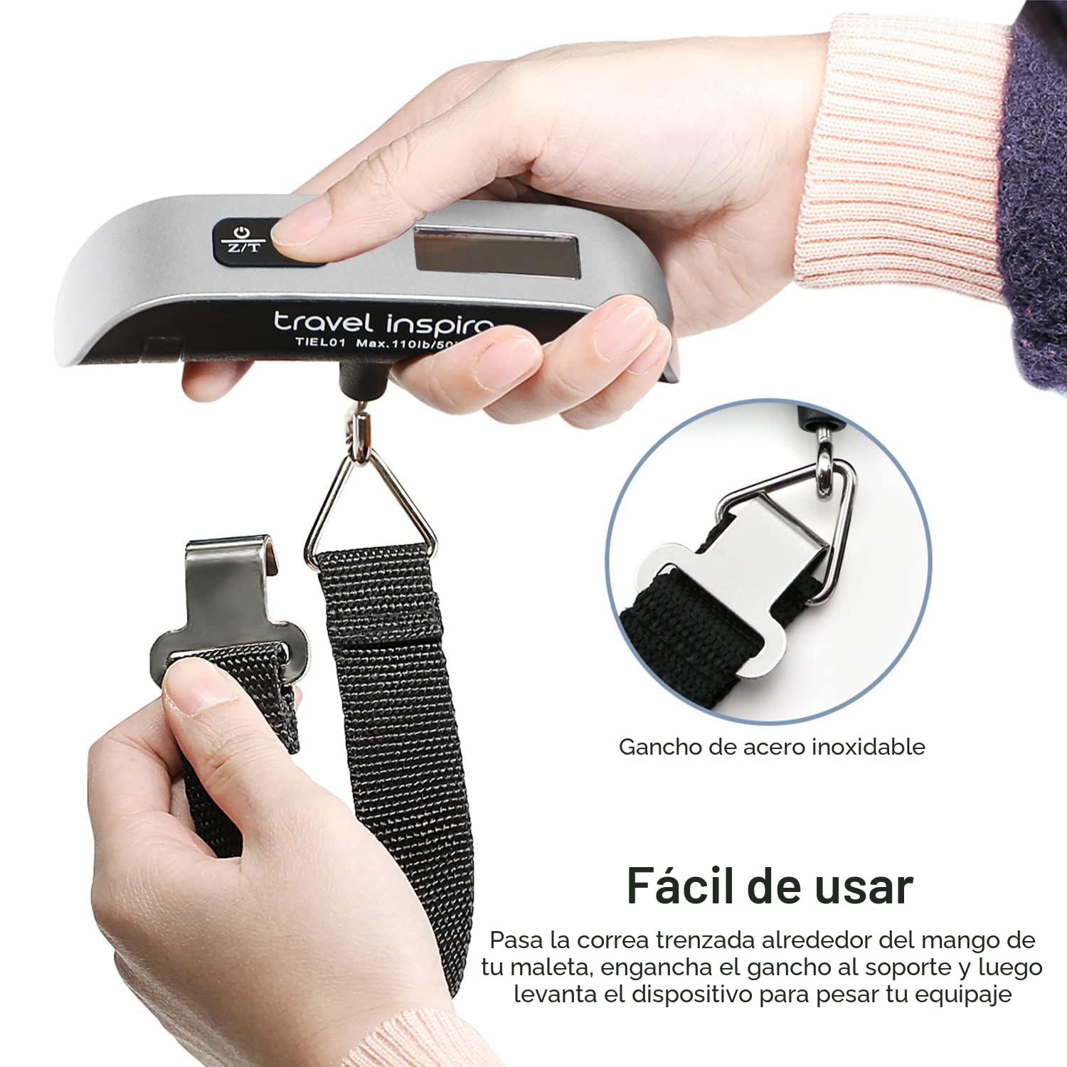 Báscula Para Equipaje Con Pantalla Led