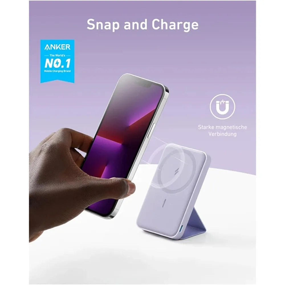 Power bank magnética Anker MagGO 5,000mAh 7.5W