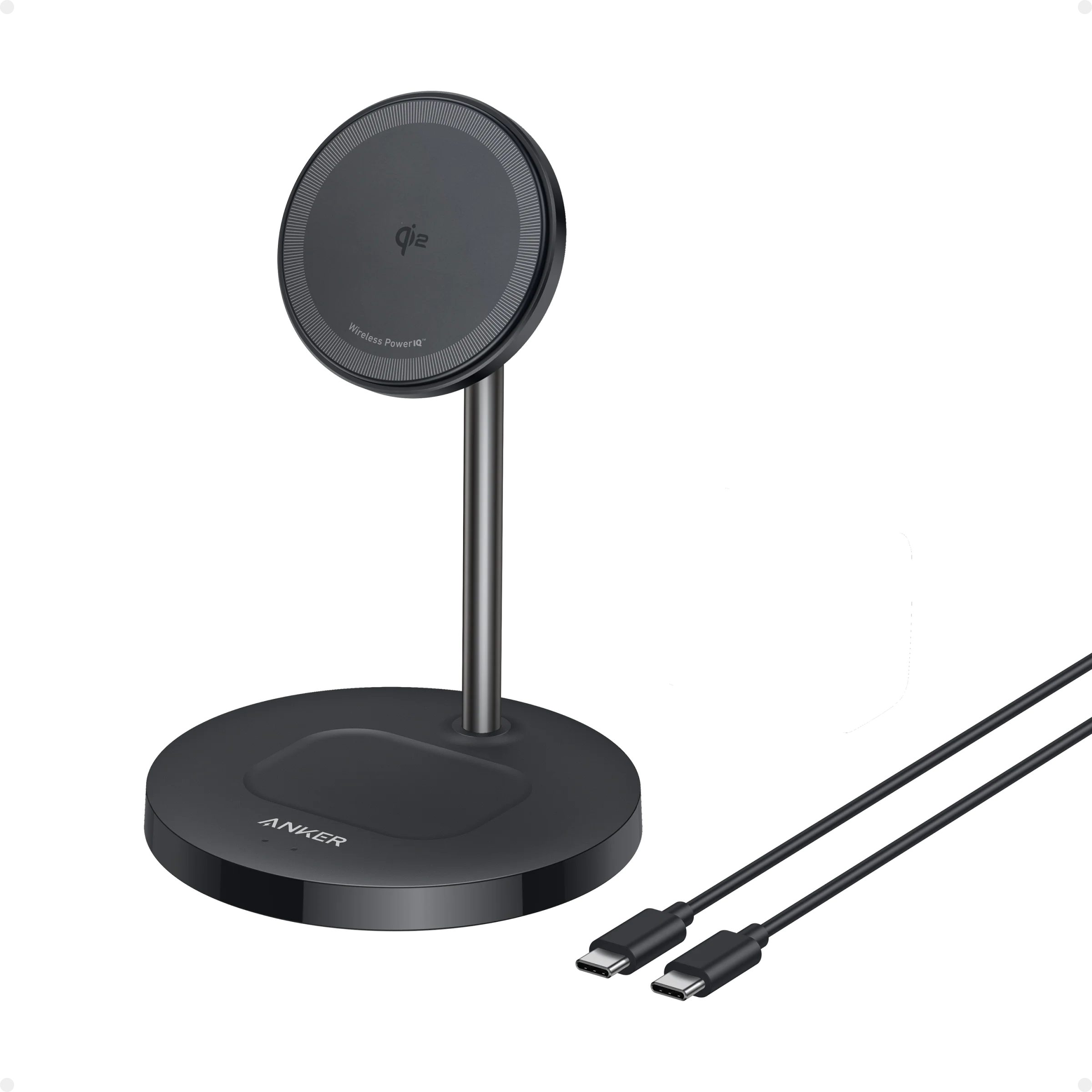 Cargador Anker 2 en 1 Magsafe Inalambrico 15 Watts Certificado por Iphone y AirPods