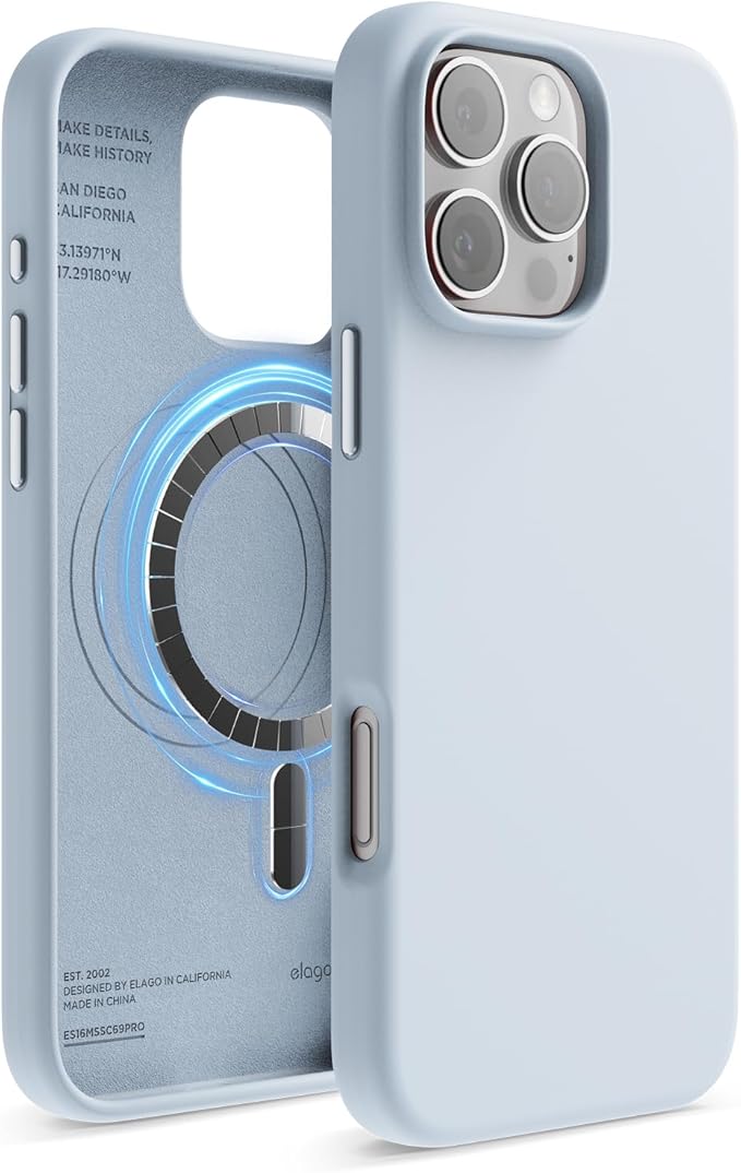 Funda Magsafe para Iphone 16 Pro con grado de proteccion Militar Silicon.