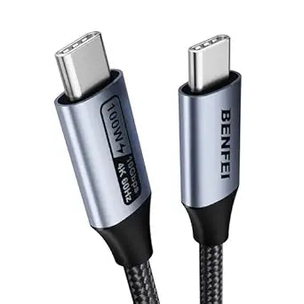Cable De Monitor Usb C A Usb C (4K A 120 Hz), Carga Rápida Pd De 100 W, Transferencia De Datos De 10 Gbps Benfei