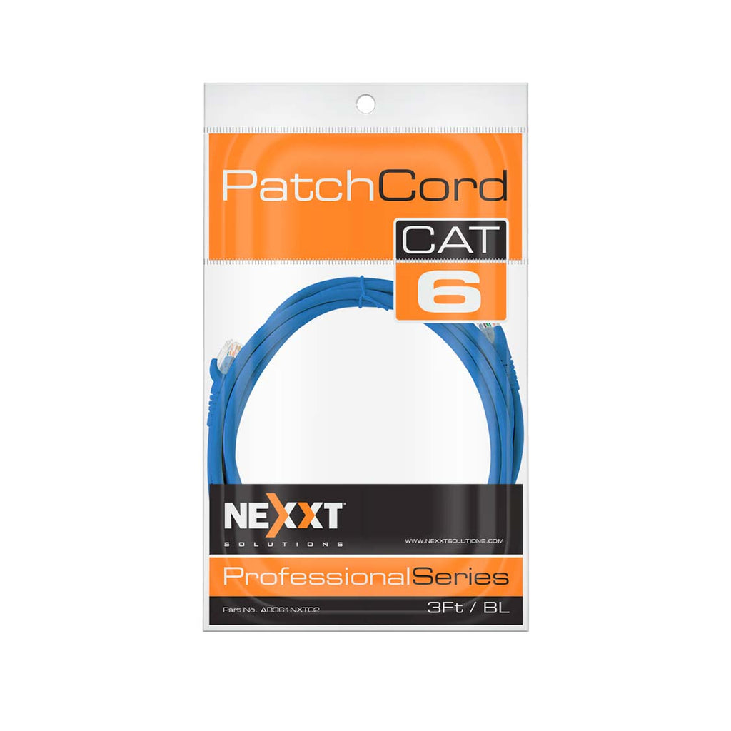 Cable De Red Nexxt Professional Series Cat6 M Ab360Nxt23 10 Pies Blanco