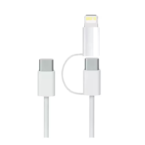 Cable Usb C 2 En 1 Idison Usb C A Usb C Lightning De 60 W 4 Pies
