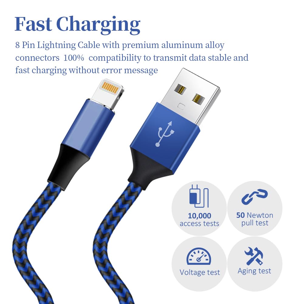 Cable Premium Iphone Usb/Lightning Mediano 6 Pies Nknzly