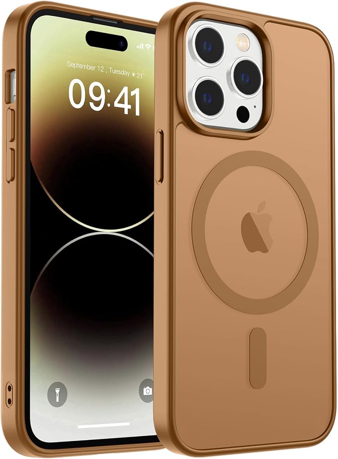 Funda Magsafe para Iphone 14 Pro Max con grado de proteccion Militar Translucida.