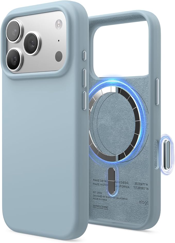 Funda Magsafe para Iphone 17 Pro Silicon, con Grado de Proteccion Militar