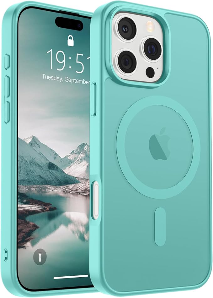 Funda Magsafe para Iphone 16 Pro con grado de proteccion Militar Translucida.