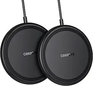 Cargador inalámbrico cokoeye almohadilla de carga inalámbrica rápida de 15 W