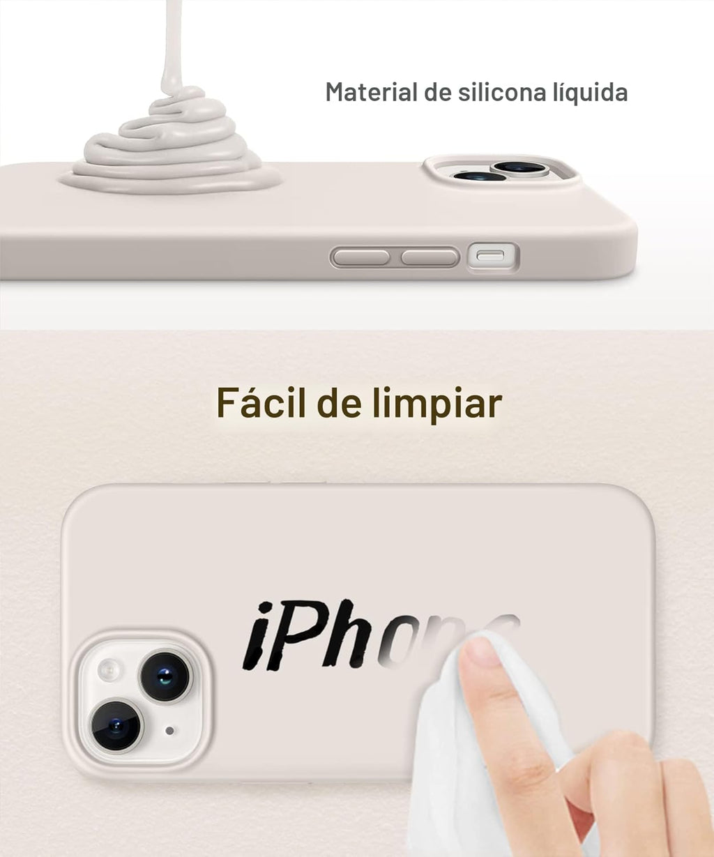 Case de Silicon para Iphone 14 MagSafe con grado de proteccion militar