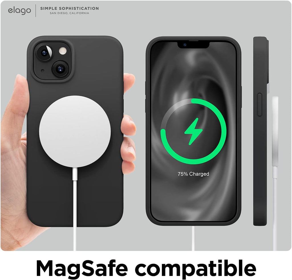 Case de Silicon para Iphone 13 MagSafe con grado de proteccion militar.