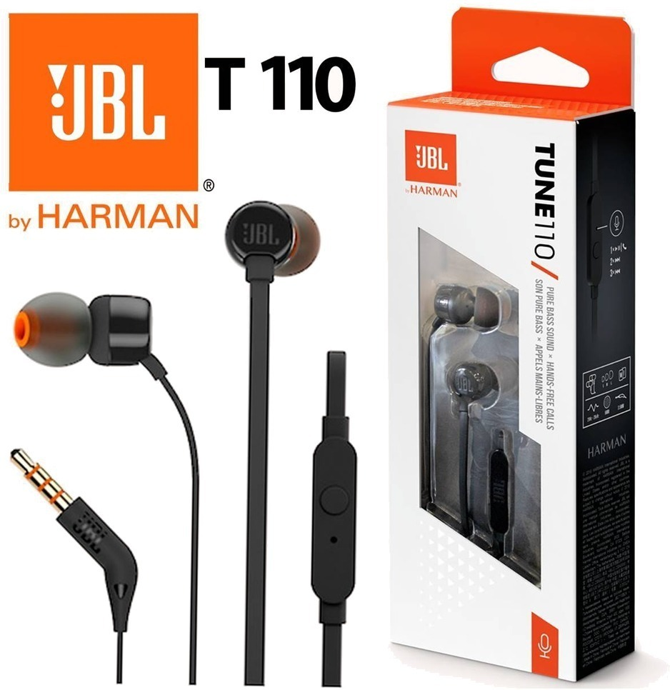 Audífonos cableados in ear JBL Tune 110
