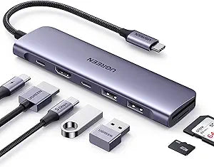 Hub Ugreen Usb C 4K Hdmi Y Lector De Tarjetas Sd/Tf