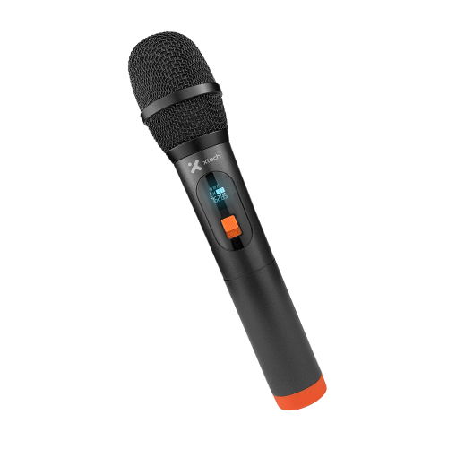 Micrófono inalámbrico de mano UHF con receptor recargable Xtech 690