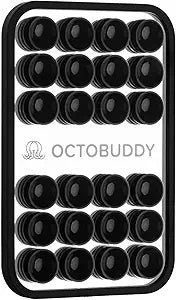 OCTOBUDDY Mirror - Soporte para teléfono con ventosa OG - Soporte móvil de silicona con agarre de succión con espejo incorporado