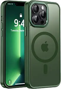 Funda Magsafe para Iphone 13 Pro Max con grado de proteccion Militar Translucida.