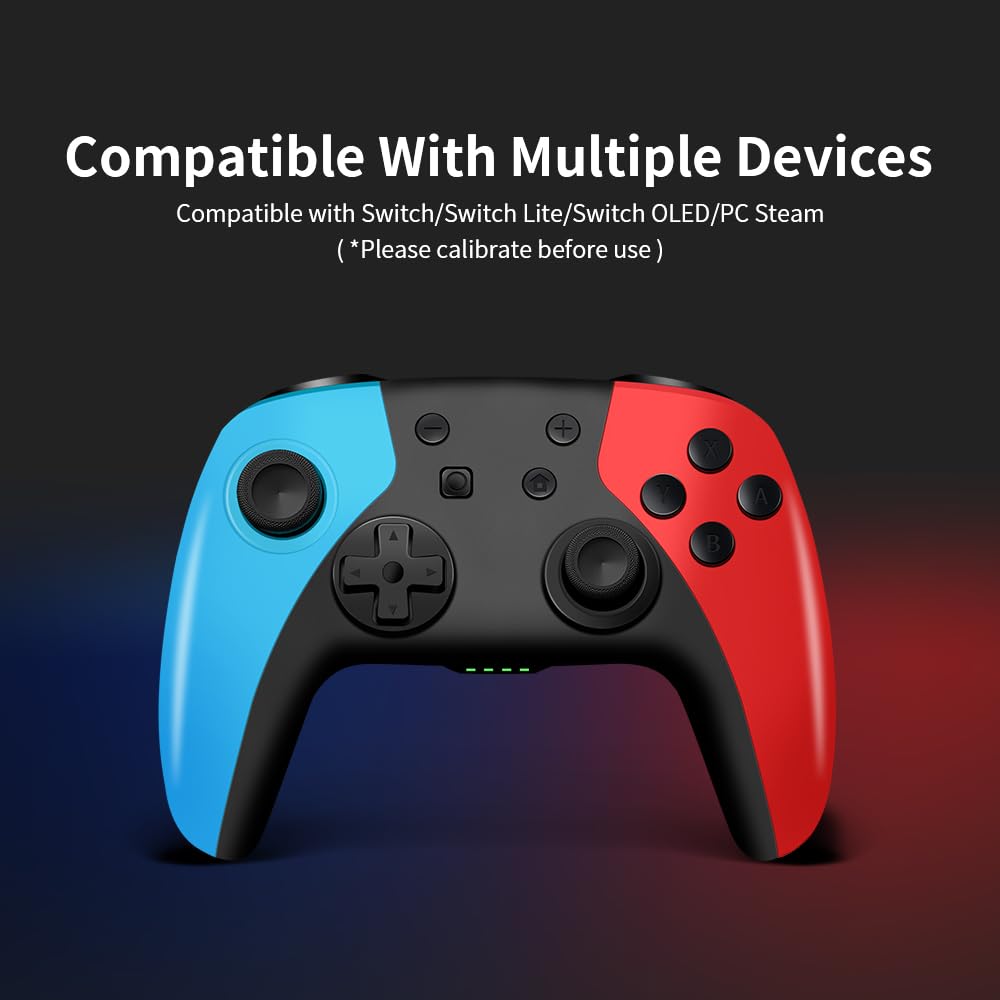 Control Inalambrico para Nintendo Switch/Lite/OLED/Windows, Hall Effect Joystick for Wireless Switch Controllers