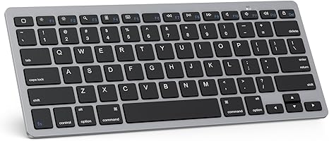 Teclado Bluetooth Omoton Ultra Delgado Compatible Con Ipad Iphone Android
