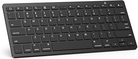 Teclado Bluetooth Omoton Ultra Delgado Compatible Con Ipad Iphone Android