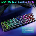 Redragon Teclado Mecánico para Juegos con Cable, 11 Modos Retroiluminados Programables, Interruptor Rojo Intercambiable en Caliente, Anti-Ghosting, Teclas PBT