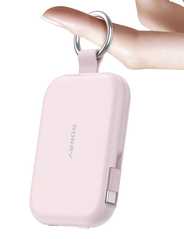 Baterias Rorry 5000mAh con cable USB-C y Lightning