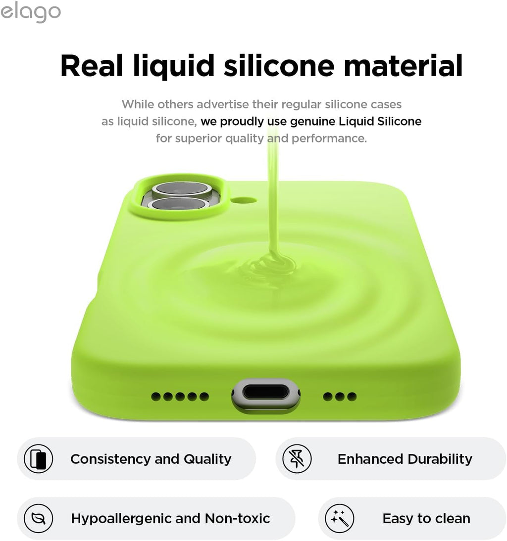 Case de Silicon para Iphone 16 MagSafe con grado de proteccion militar