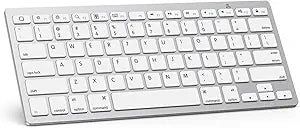 Teclado Bluetooth Omoton Ultra Delgado Compatible Con Ipad Iphone Android