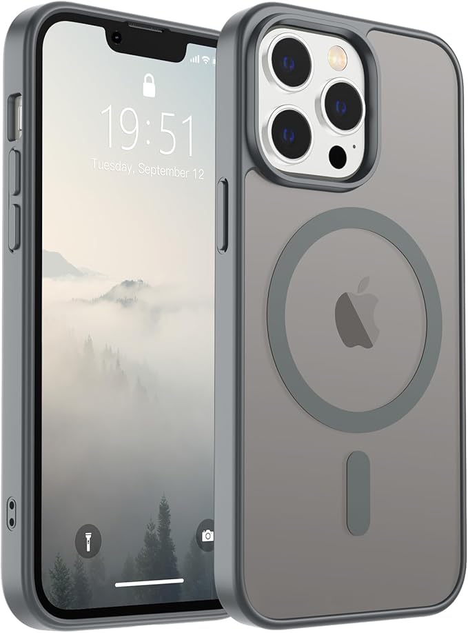Funda Magsafe para Iphone 13 Pro Con Grado de Proteccion Militar -Translucida